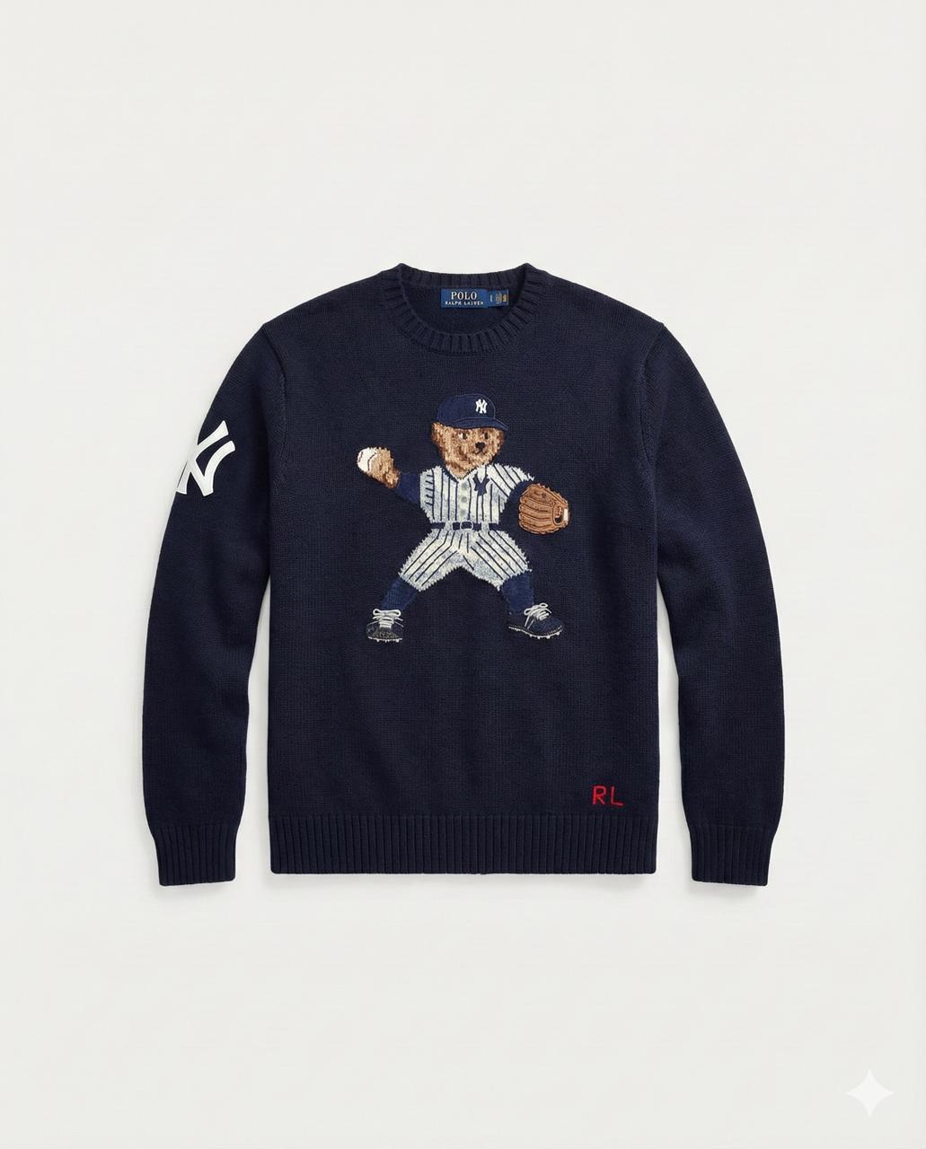 Polo Bear by Ralph Lauren Suéter Tejido New York Yankees